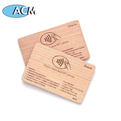 nfc wooden card|custom wood business cards.